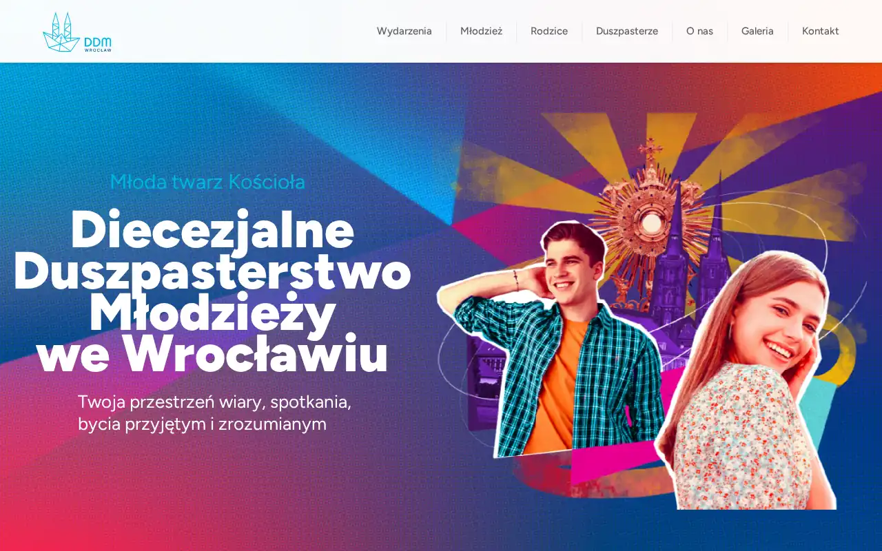 Zrzut ekranu strony głównej ddm.wroclaw.pl